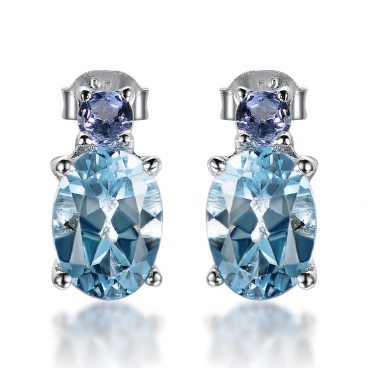 Náušnice s topazy 21680