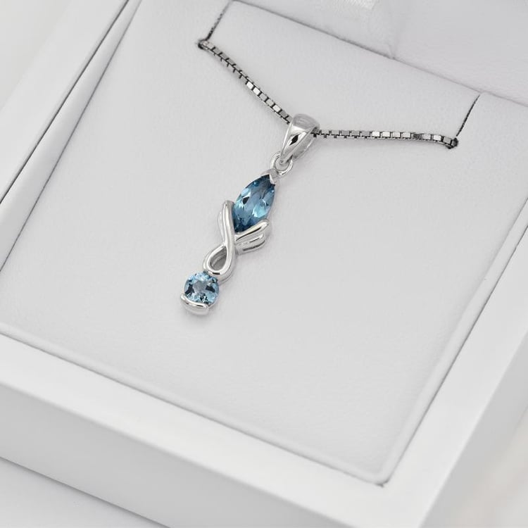 Náhrdelník s topazy 25641