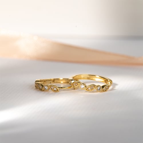 Kruhové náušnice s diamanty Veeti