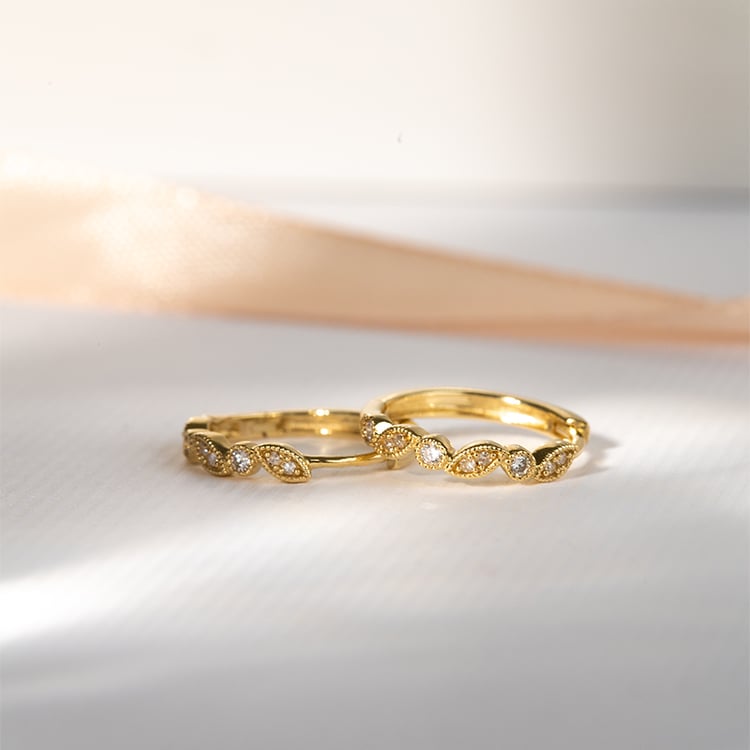 Kruhové náušnice s diamanty Veeti 121668