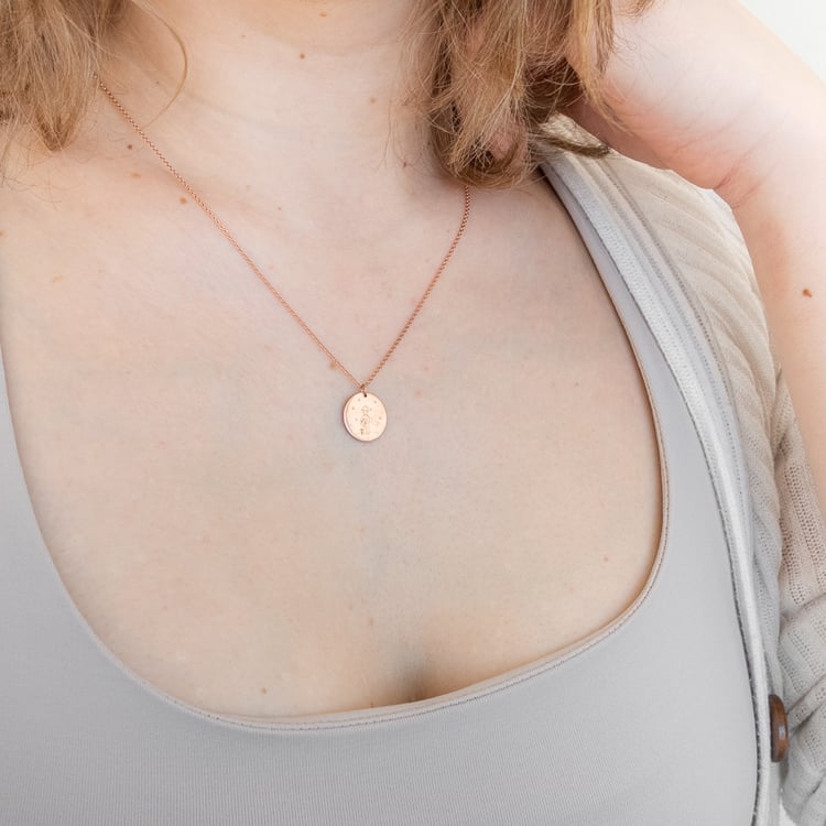 Stříbrný přívěsek Malý princ s růží a gravírem 118672