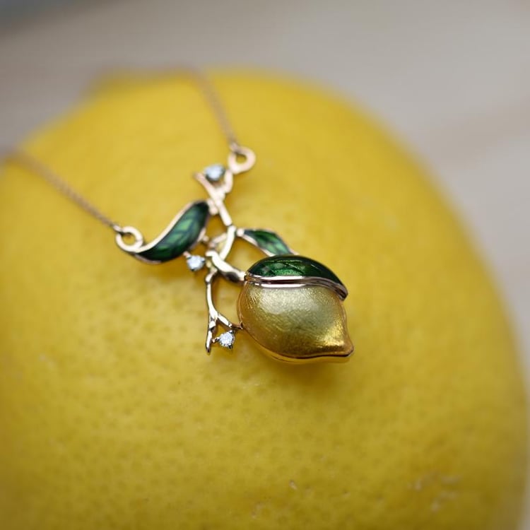 Zlatý diamantový náhrdelník 43375