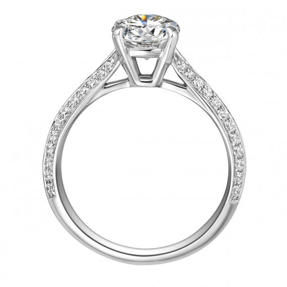 Prsten z platiny Jates 10496