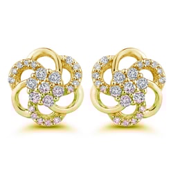 Diamantové náušnice ve tvaru květů Belisario