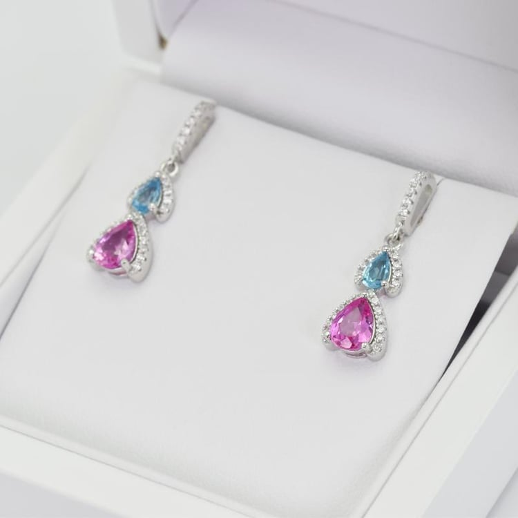 Safírové náušnice 14860