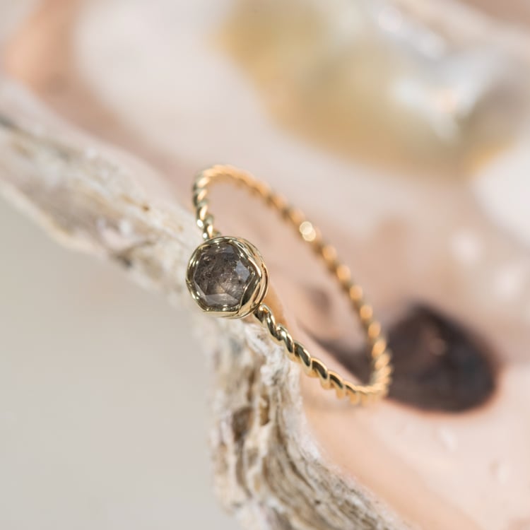 Vintage kolekce šperků se salt and pepper diamanty Kieren 106224