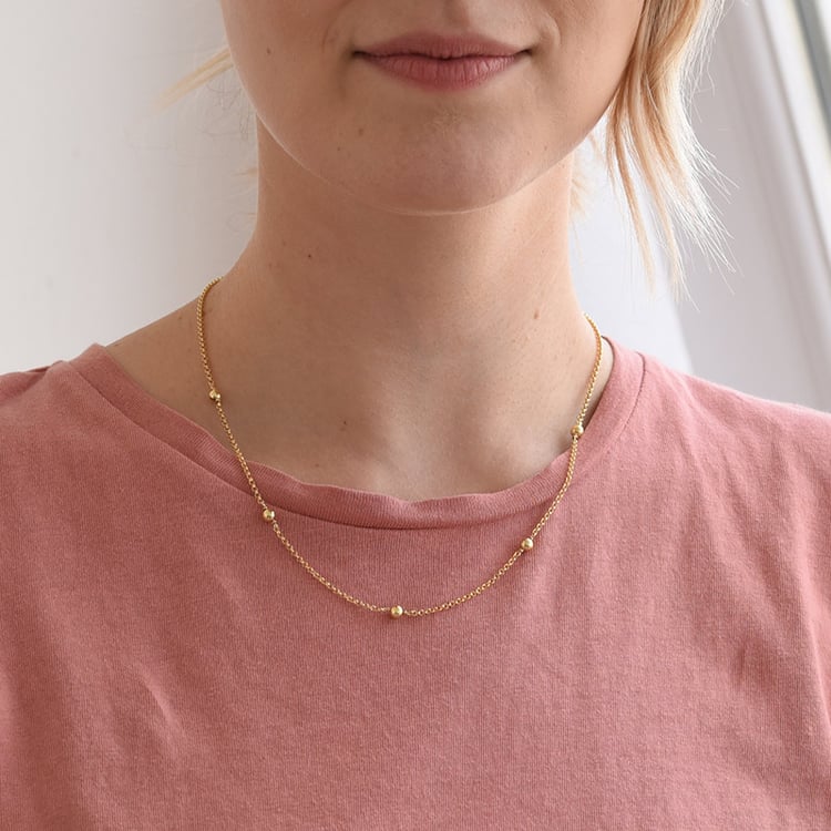 Pozlacený řetízek 66543