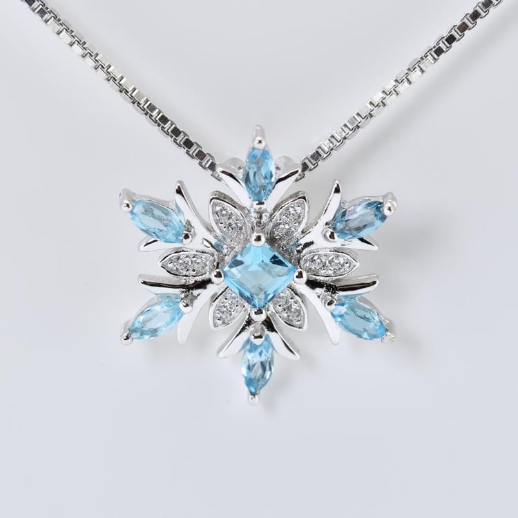 Náhrdelník sněhová vločka 15214