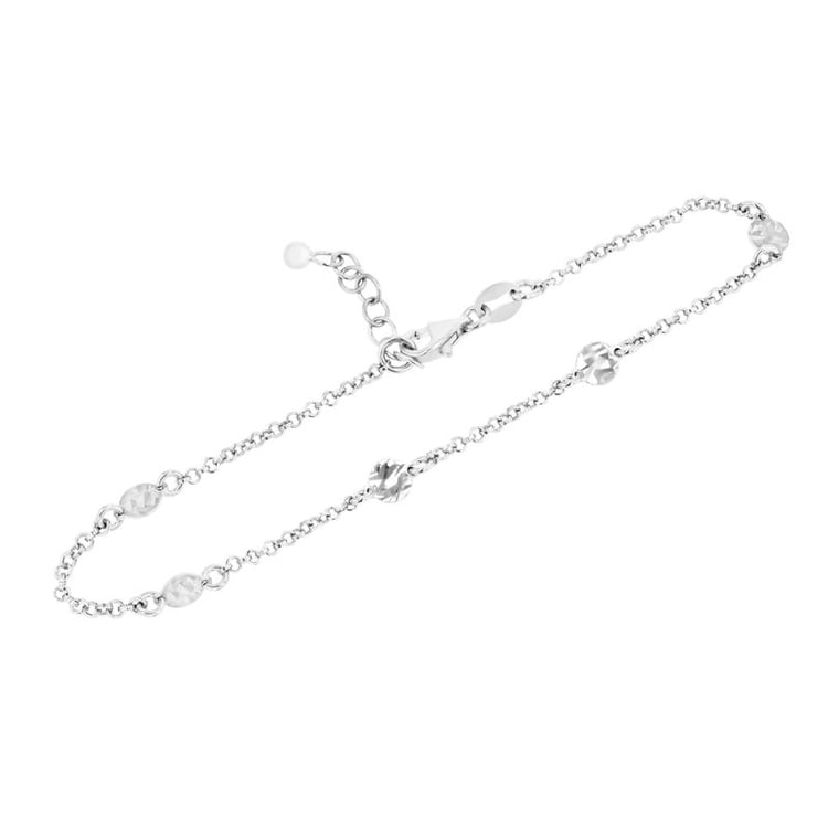 Stříbrný náramek s drobnými plíšky Kaci