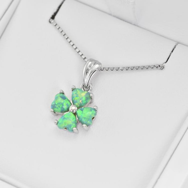 Náhrdelník se zeleným opálem 23710