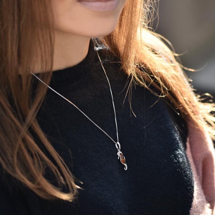 Stříbrný přívěsek mořský koník 36696