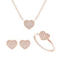 Diamantová kolekce ve tvaru srdce Fia