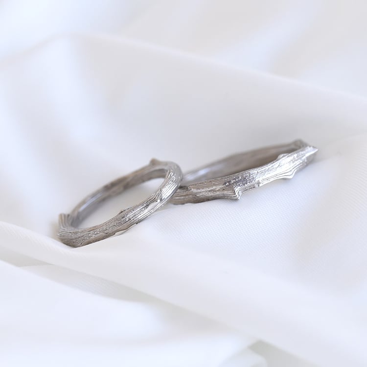 Snubní prsteny z bílého zlata 81778