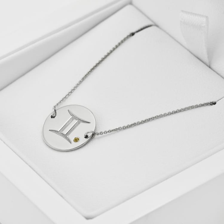 Náramek s gravírem a citrínem 35296