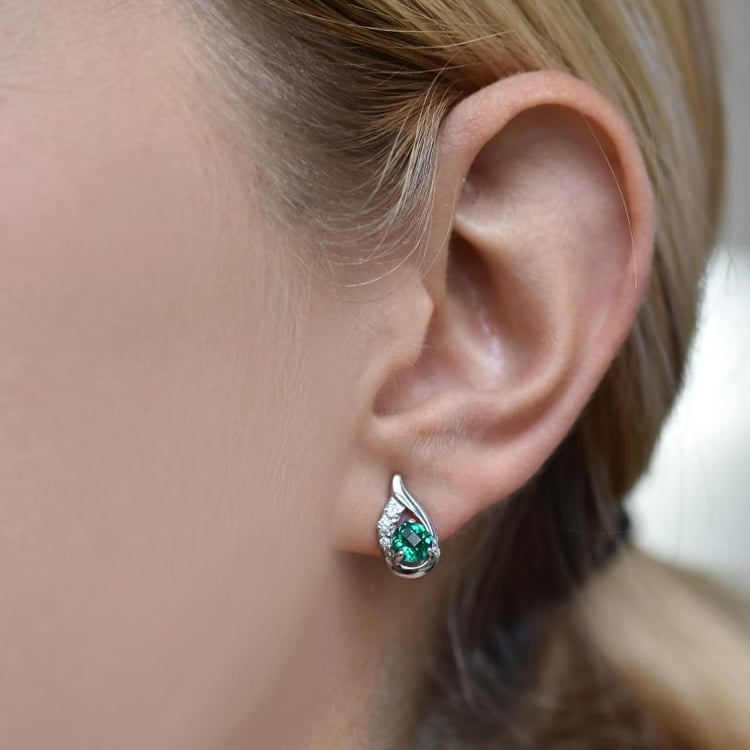 Smaragdové náušnice 14707