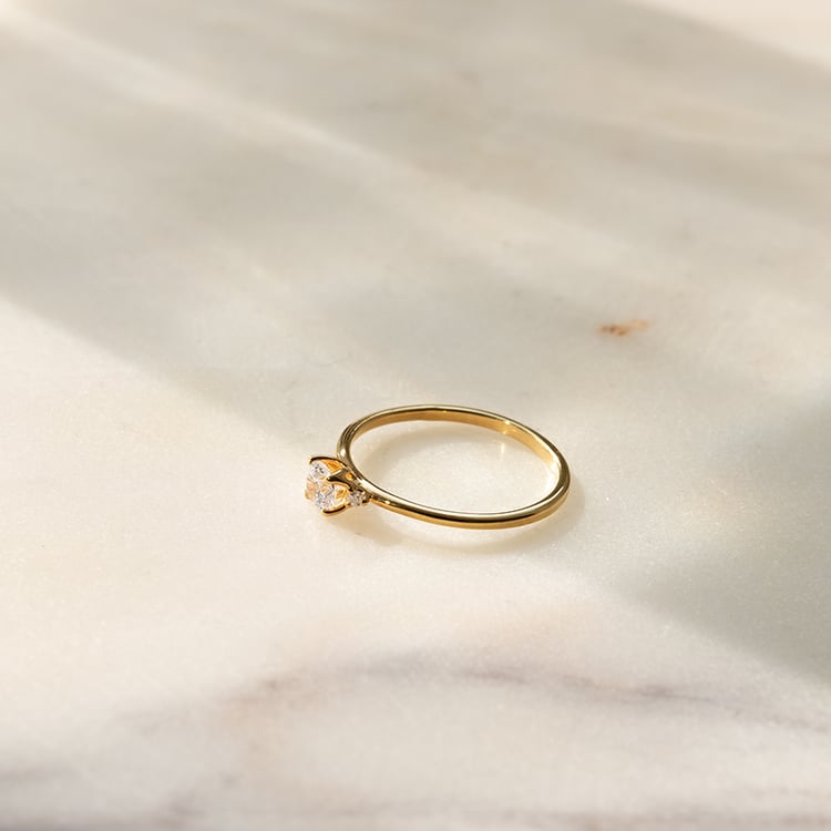 Zásnubní prsten s lab-grown diamanty Hye 137340