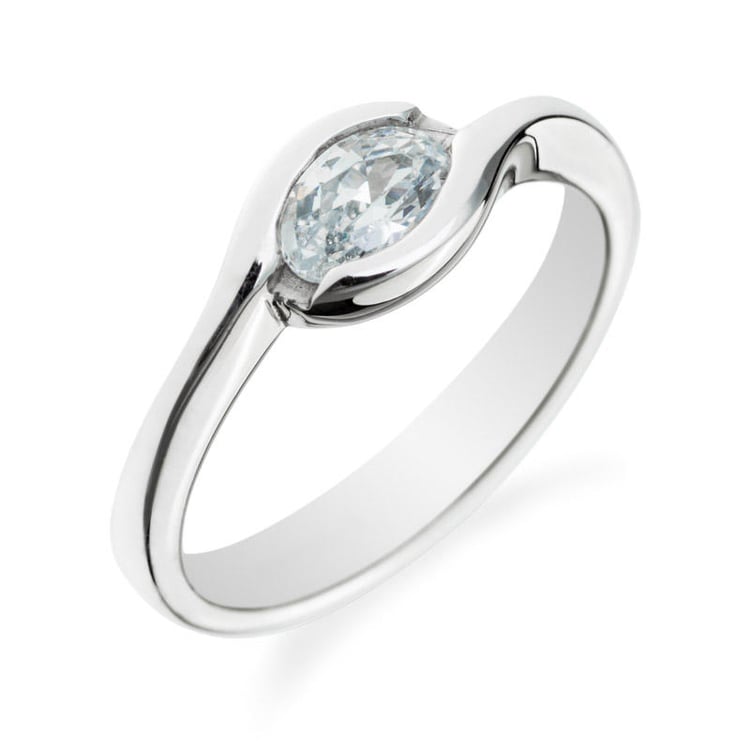 Zlatý zásnubní prsten s diamantem 