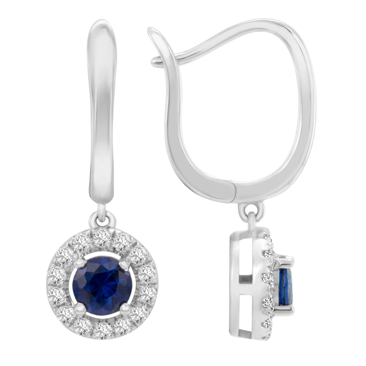 Safírové náušnice ze zlata 28797