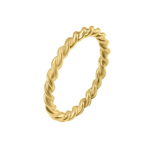 Minimalistický propletený prsten ze zlata Aase