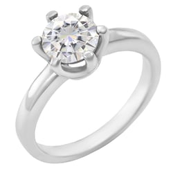 Zásnubní prsten s moissanitem Mukti