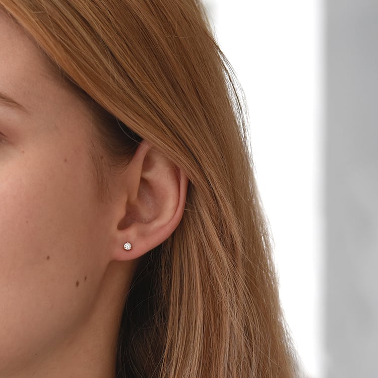 Zlaté martini napichovací náušnice s diamanty 62604