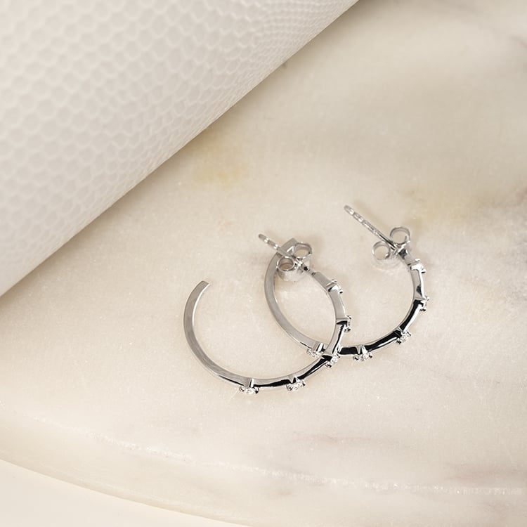 Kruhové náušnice s diamanty Garcia 134240