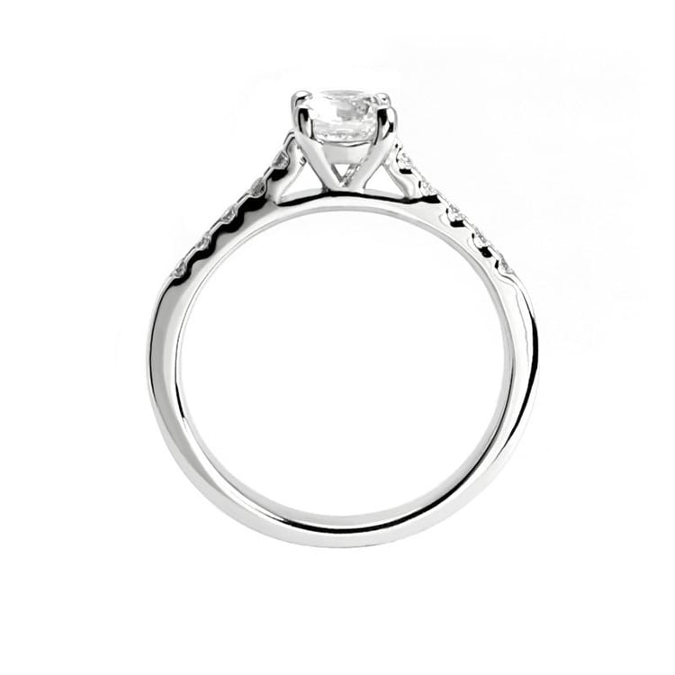 Zásnubní zlatý vintage prsten s diamanty Kiah 5208