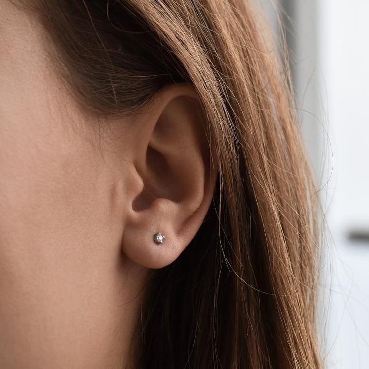 Náušnice s drobnými diamanty 36148