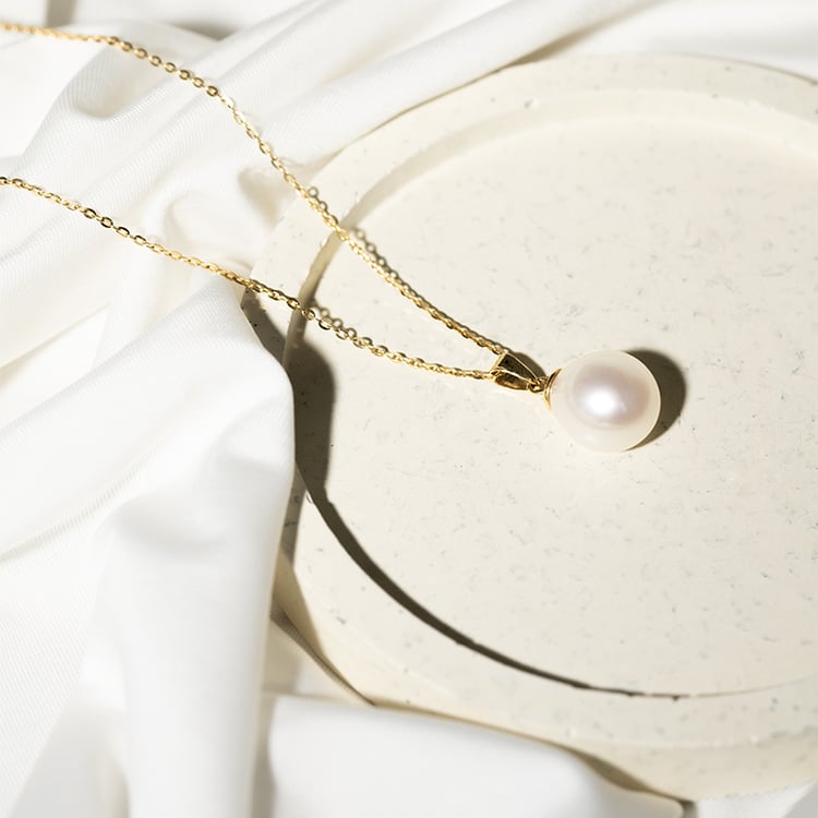 Zlatá perlová kolekce s 9-9.50mm perlami Eleni 138429