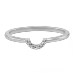 Vykrojený zlatý snubní prsten s diamanty Zarra