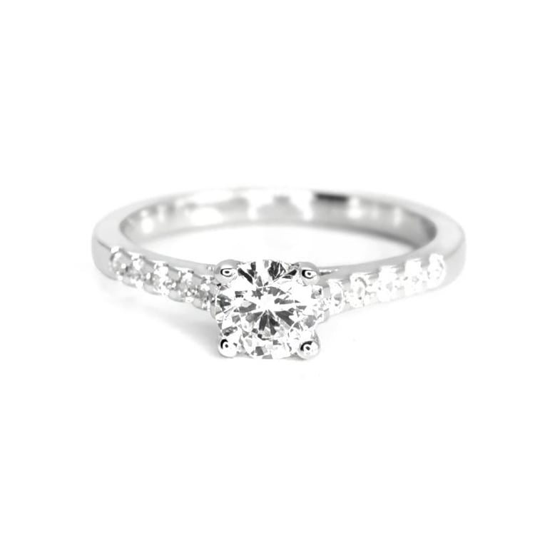 Zlatý zásnubní prsten s diamanty Kiah 5209