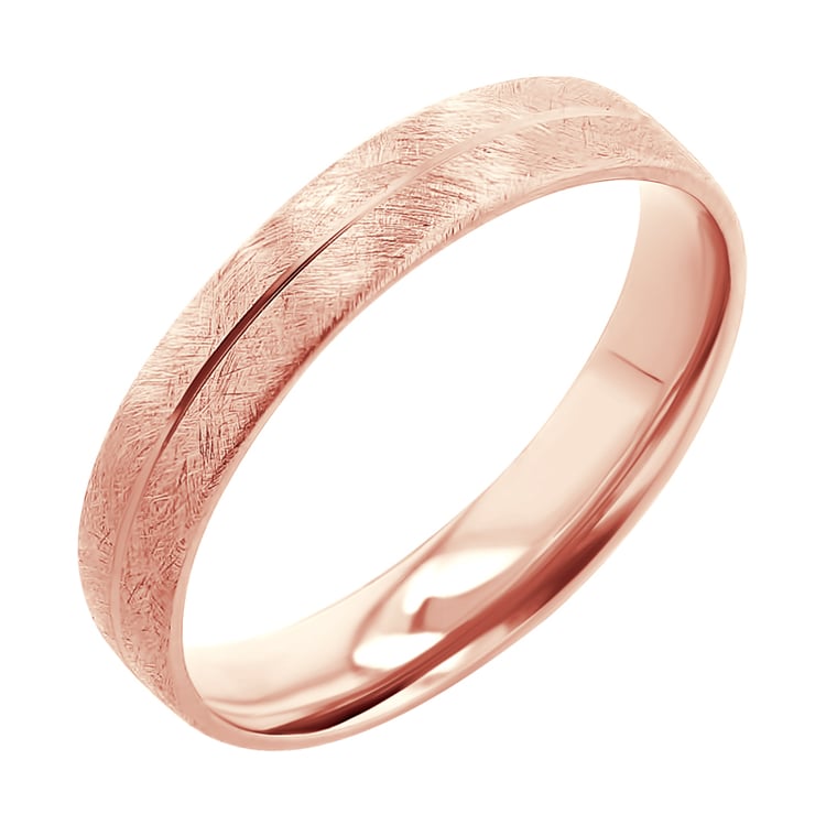 Škrábané snubní prsteny ze zlata Alesha 117518