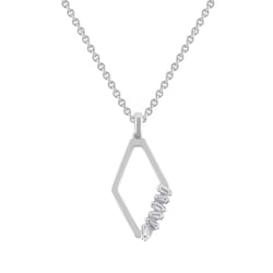 Zlatý přívěsek s diamantem Flora