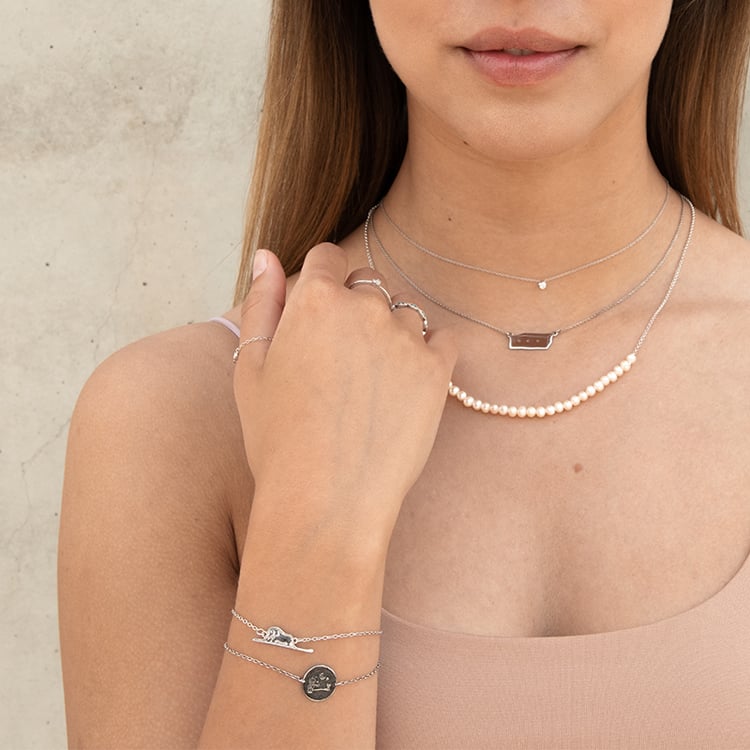 Náramek Malý princ se slonem a gravírem 122503