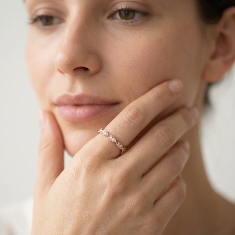 Diamantový rozvodový eternity prsten ze zlata Ymir 166466