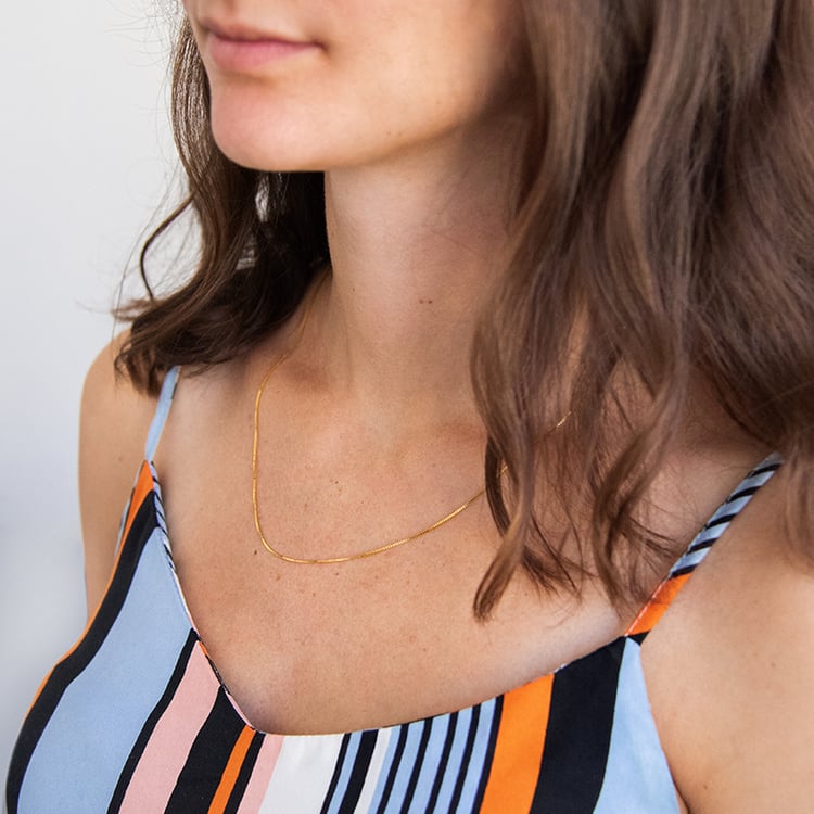 Venezia řetízek 50 cm z pozlaceného stříbra 107572