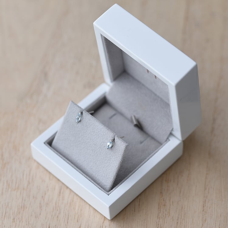 Stříbrné náušnice s akvamaríny 60353