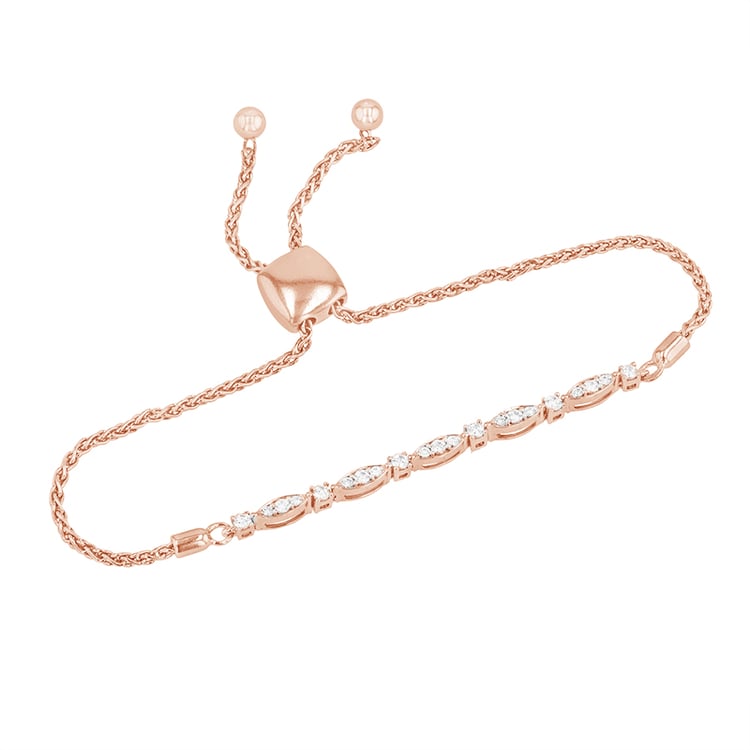 Něžný náramek s lab-grown diamanty Magdalini 114600