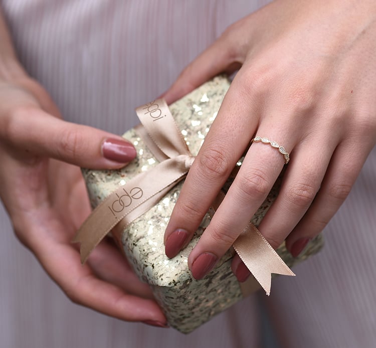 Eternity prsten ze zlata s diamanty 60361