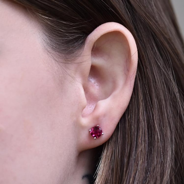 Napichovací náušnice s 2.00ct rubíny Dalite 14164