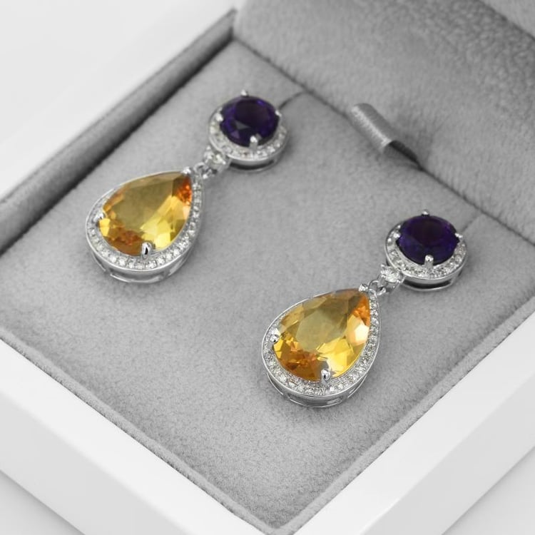 Drahokamové náušnice 12727