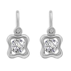 Zlaté náušnice pro děti s lab-grown diamanty Karola