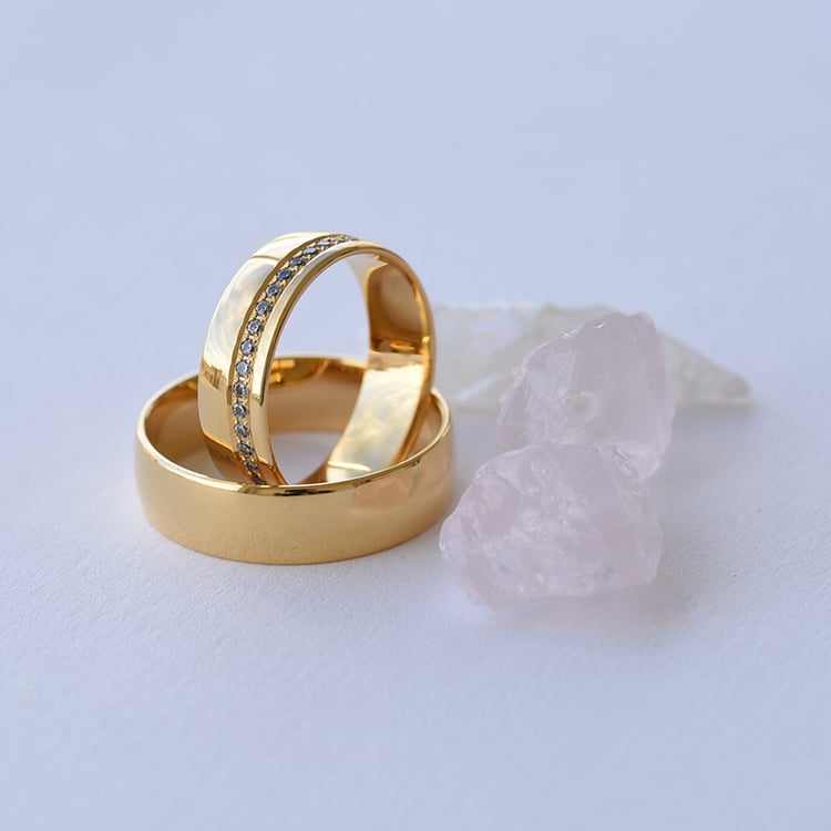 Dámský eternity a pánský prsten 63307