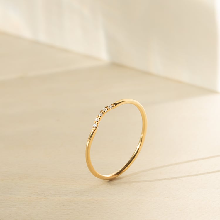 Vykrojený prsten s diamanty Cole 152330