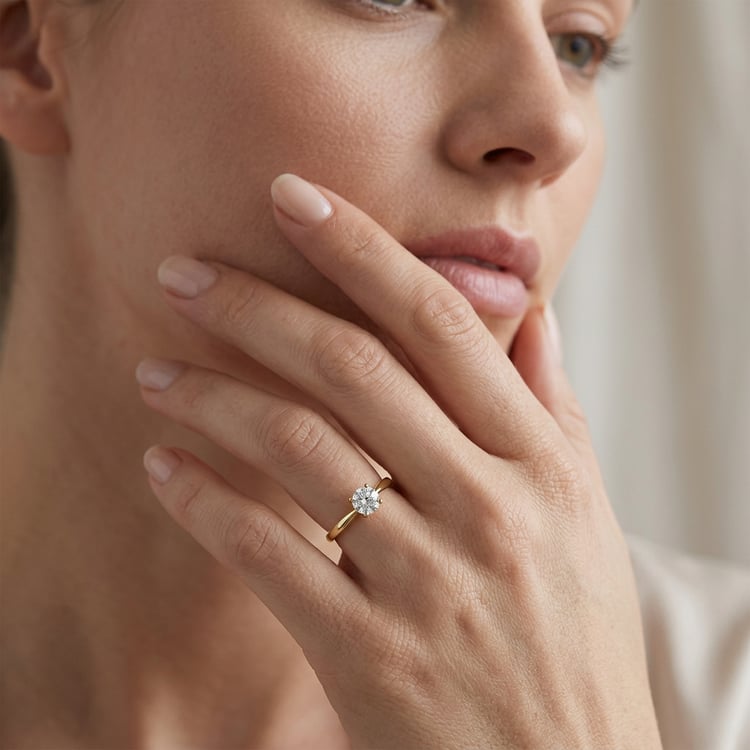 Zásnubní prsten s 0.62ct IGI certifikovaným diamantem Mahiya 171418