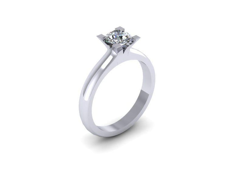 Zlatý prsten s diamantem Vinita 6697