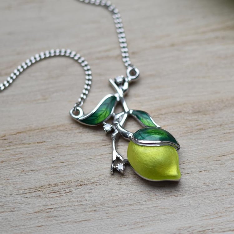 Náhrdelník s citrónem 43398