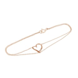 Dvojitý náramek ve tvaru srdce s diamanty Nikki