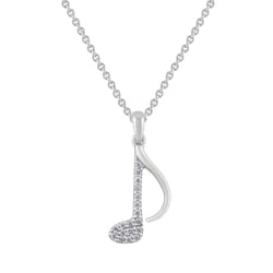 Zlatý přívěsek s lab-grown diamantem ve tvaru noty Bety