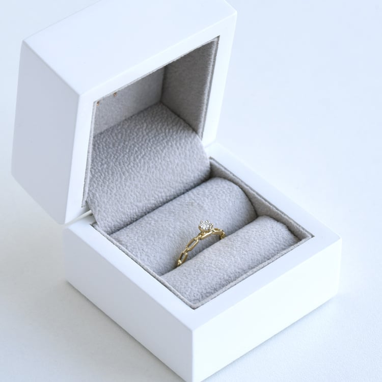 diamantový prsten ze žlutého zlata 84426